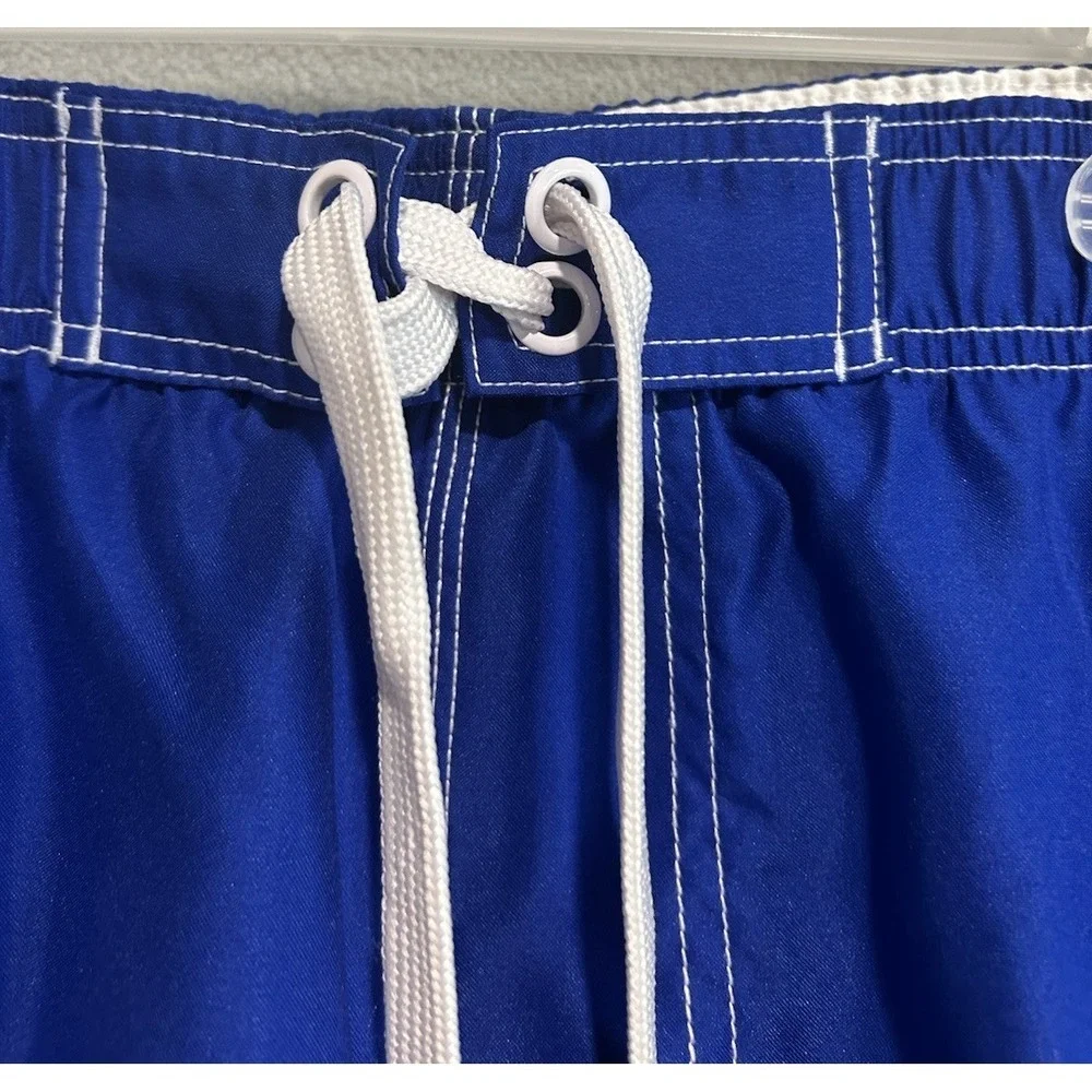 Wave Zone Cargo Swim Trunks Mens XL Blue White Shorts Vacation Beachy Surfer
